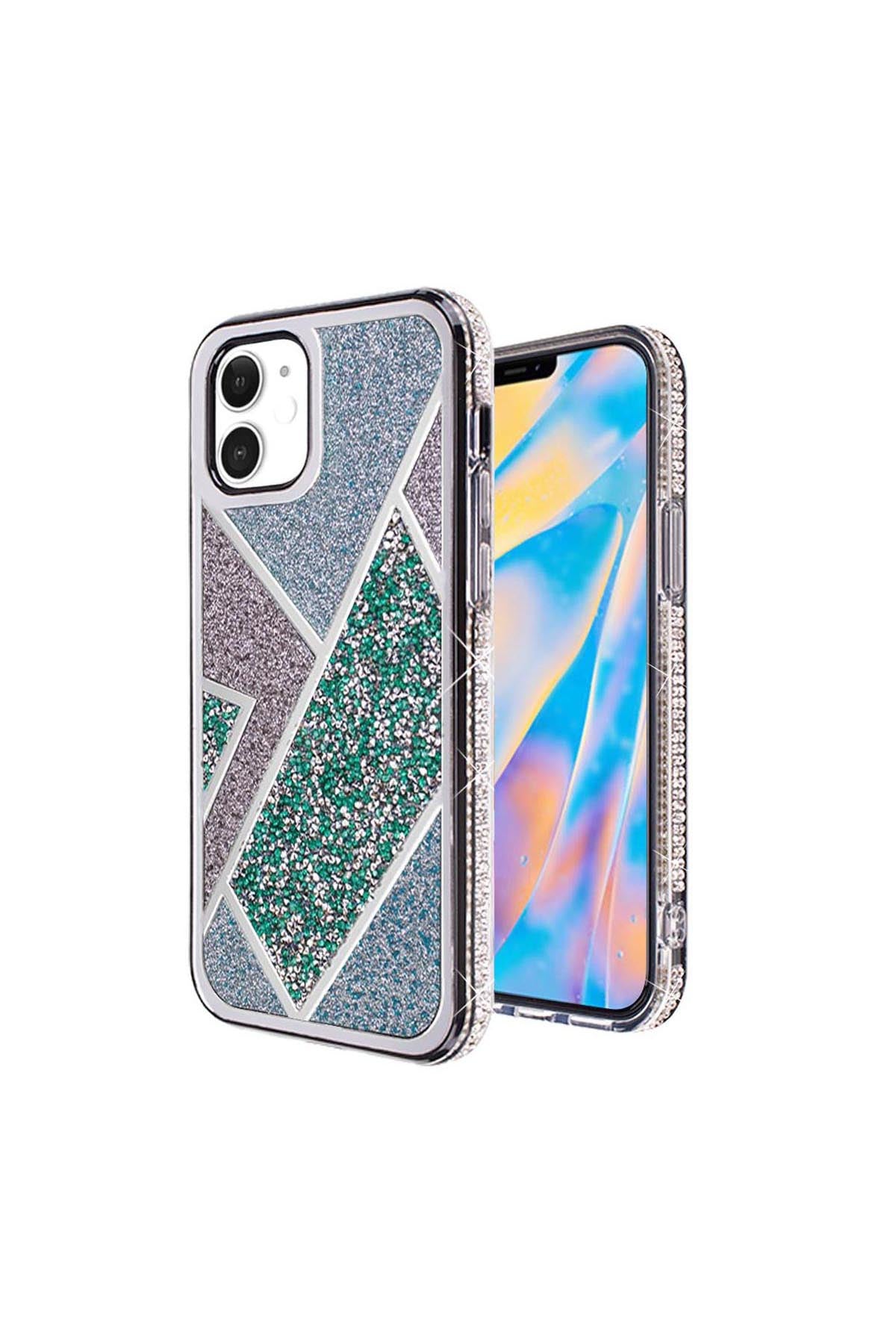 iPhone 12Mini 5.4 Rhombus Bling Glitter Diamond Case Cover