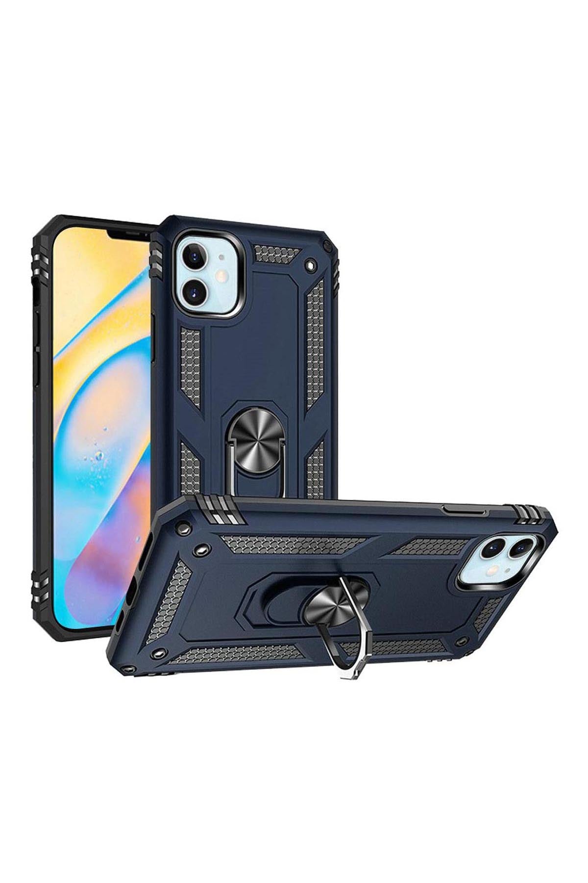 iPhone 12Mini 5.4 Ring Magnetic Kickstand Hybrid Case Cover