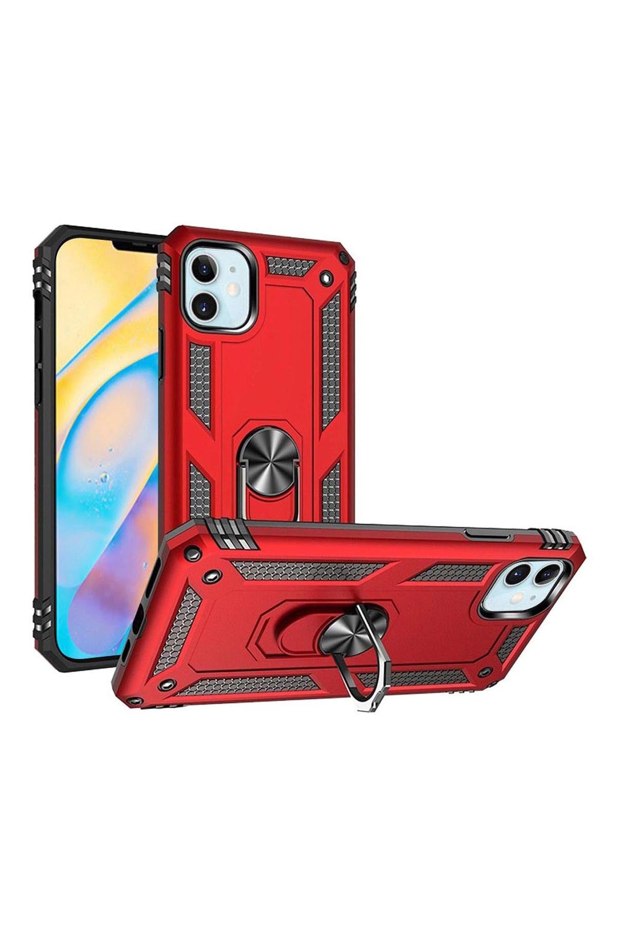 iPhone 12Mini 5.4 Ring Magnetic Kickstand Hybrid Case Cover