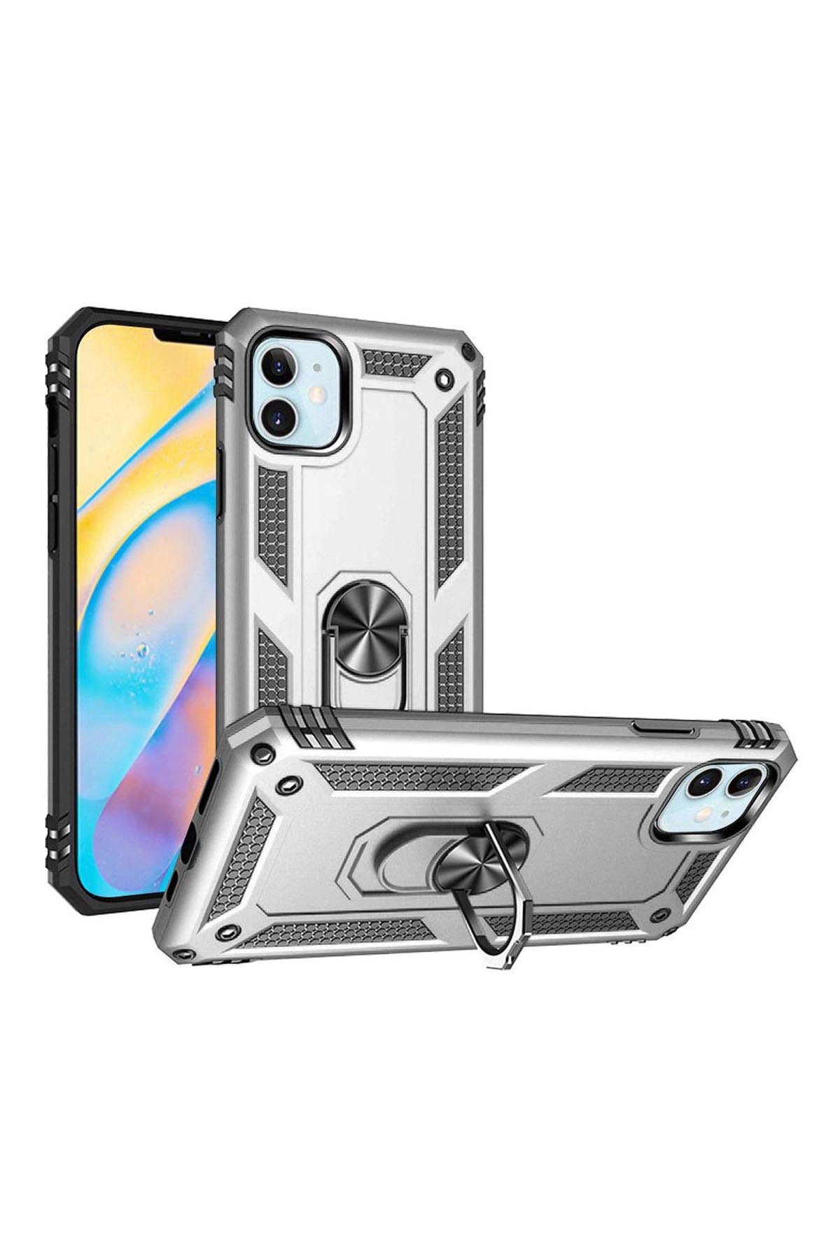 iPhone 12Mini 5.4 Ring Magnetic Kickstand Hybrid Case Cover