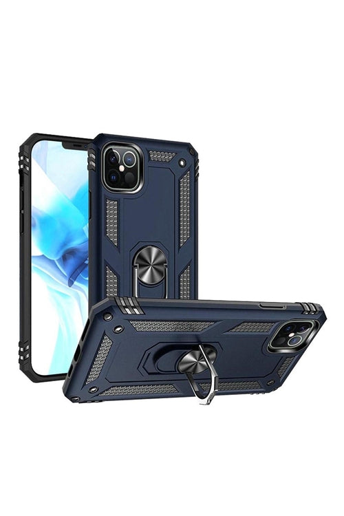 iPhone 12/Pro 6.1 Ring Magnetic Kickstand Hybrid Case Cover