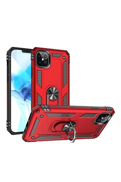 iPhone 12/Pro 6.1 Ring Magnetic Kickstand Hybrid Case Cover