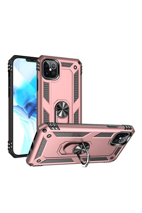 iPhone 12/Pro 6.1 Ring Magnetic Kickstand Hybrid Case Cover