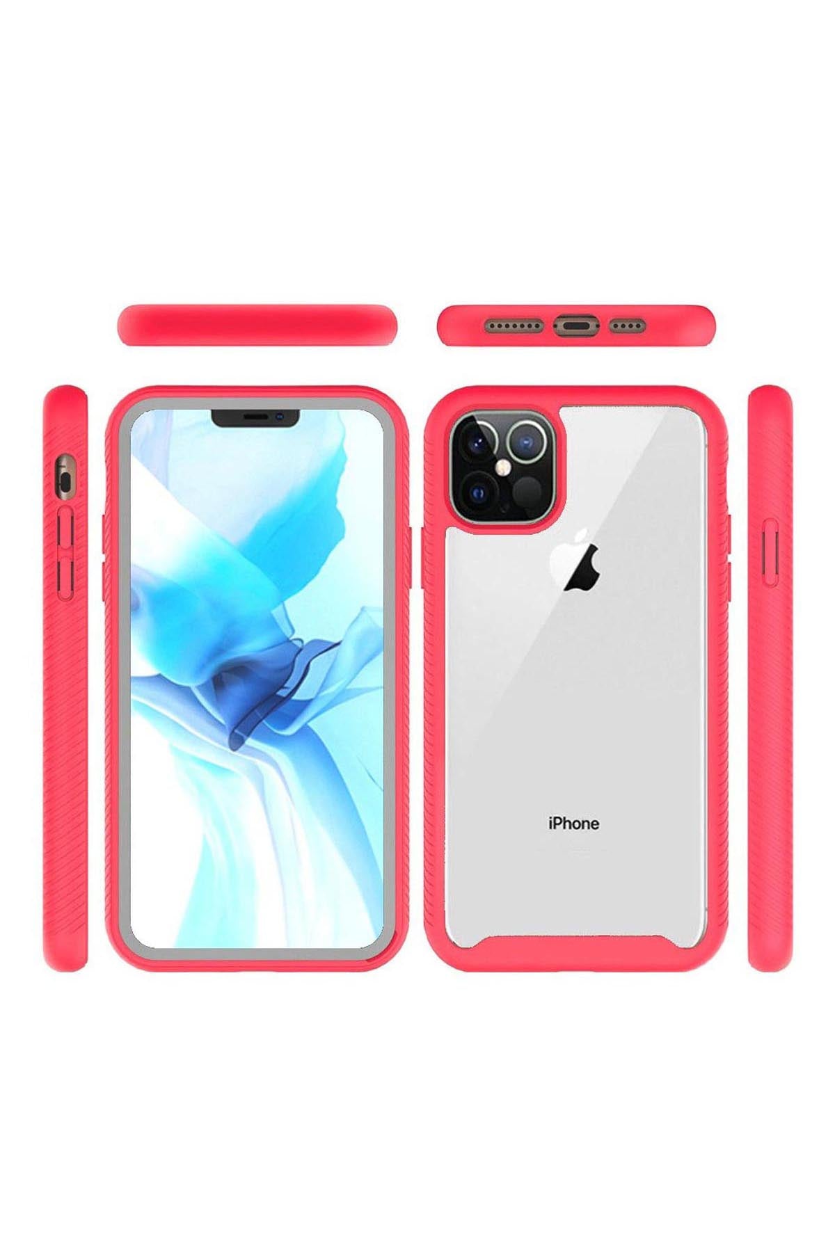 iPhone 12 Pro Max 6.7 Strong Bumper Shockproof Transparent Case Cover