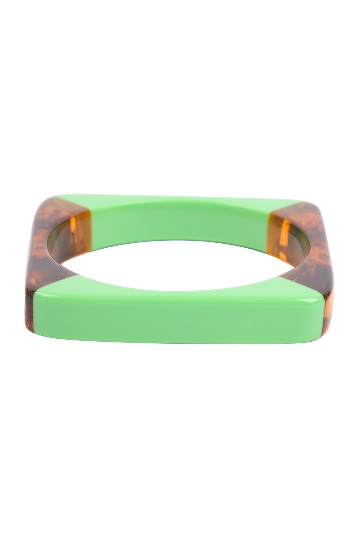 Square Resin Cast Bangle Bracelet