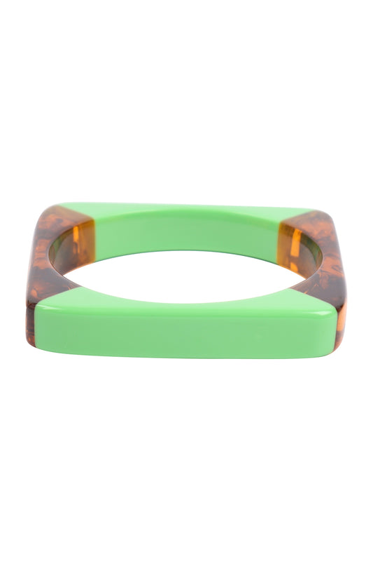 Square Resin Cast Bangle Bracelet