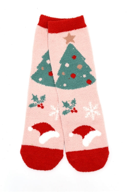 Fuzzy And Cozzy Christmas Socks Assorted 12 Pcs Pack