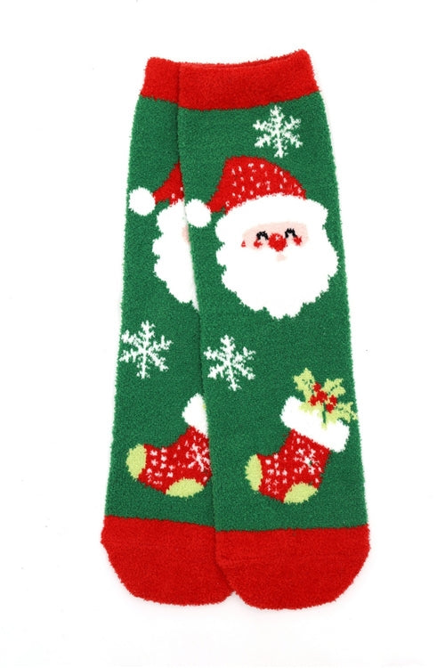 Fuzzy And Cozzy Christmas Socks Assorted 12 Pcs Pack