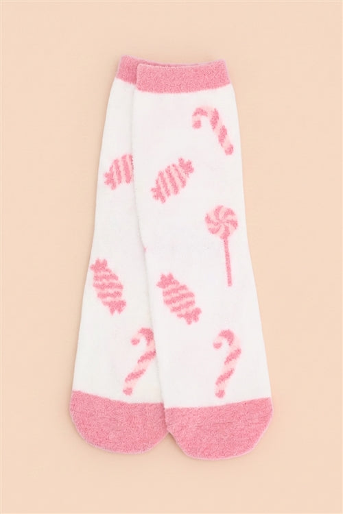 Fuzzy And Cozzy Christmas Socks Assorted 12 PCS Pack ( 4 Designs 3 Pairs each)