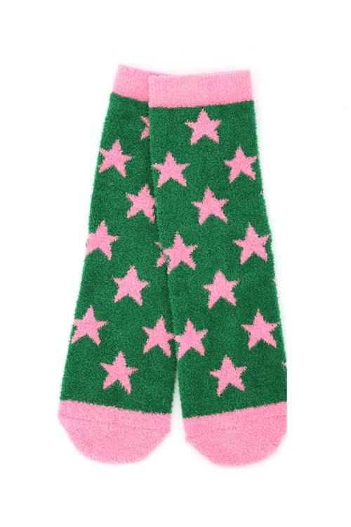 Fuzzy And Cozzy Christmas Socks Assorted 12 PCS Pack ( 4 Designs 3 Pairs each)