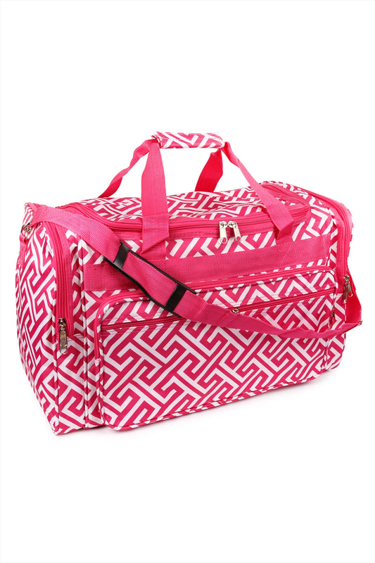 Greek Key Duffle Bag