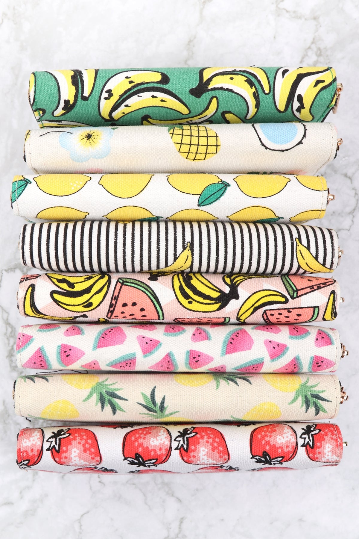 Flower Digital Printed Zipper Wallet
