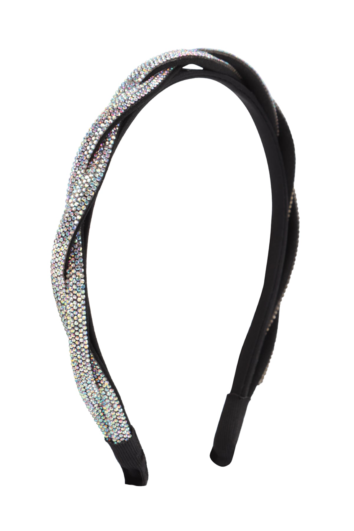 Braided Shiny Rhinestone Fashion Headband
