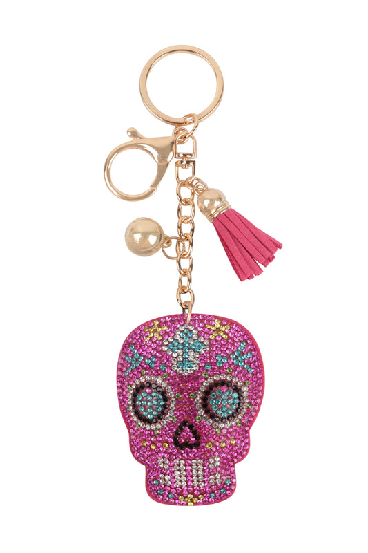 Rhinestone Tassel Keychain