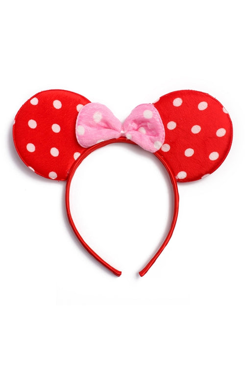 Polka Dots Mouse Ear Hair Band / 9PCS