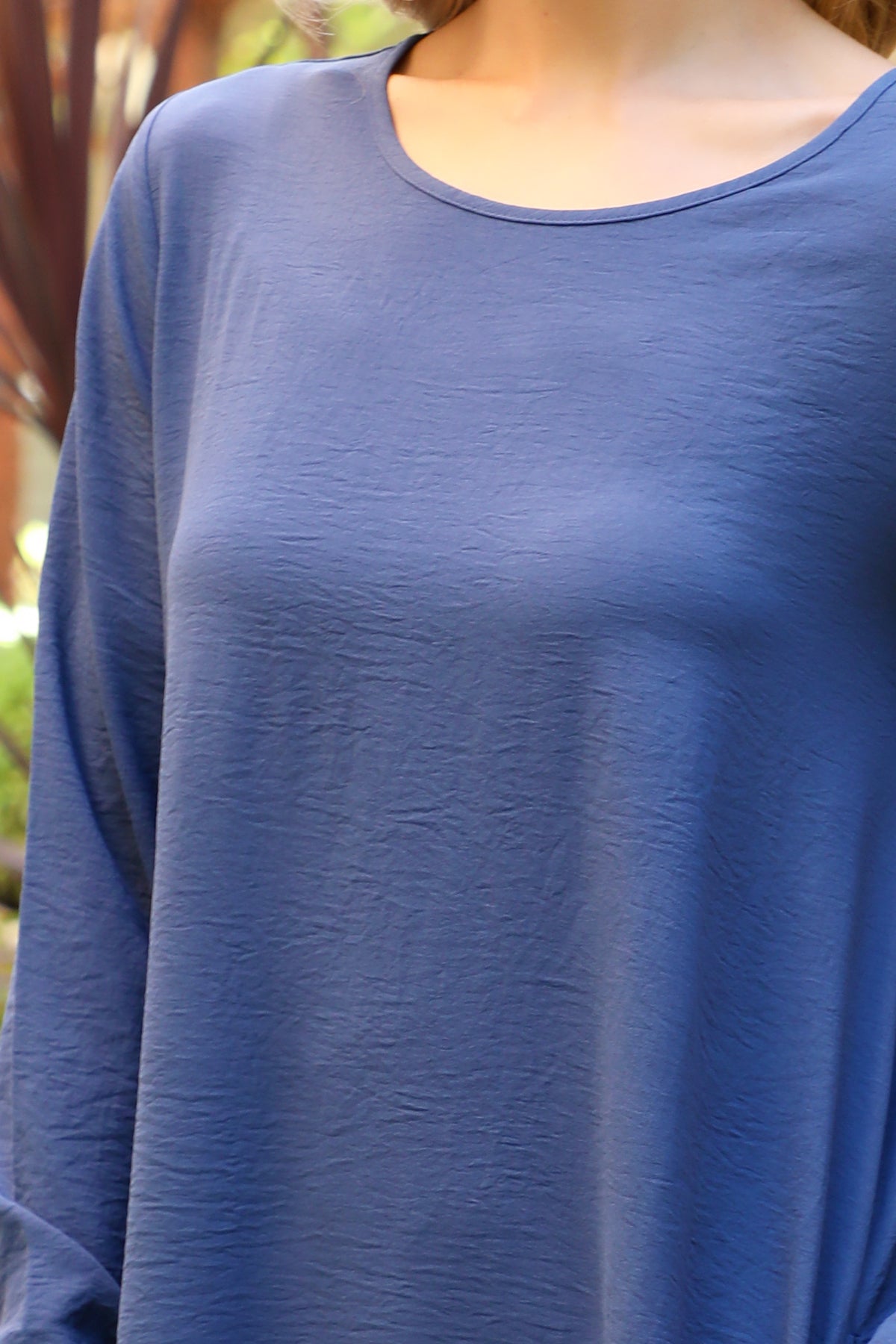Long Sleeve Ruffle Hem Swing Dress