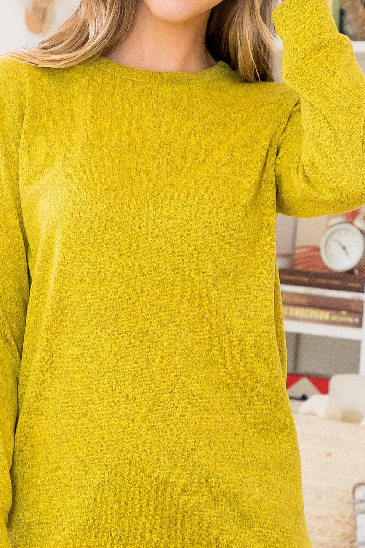Long Sleeve Round Neck Pullover Top
