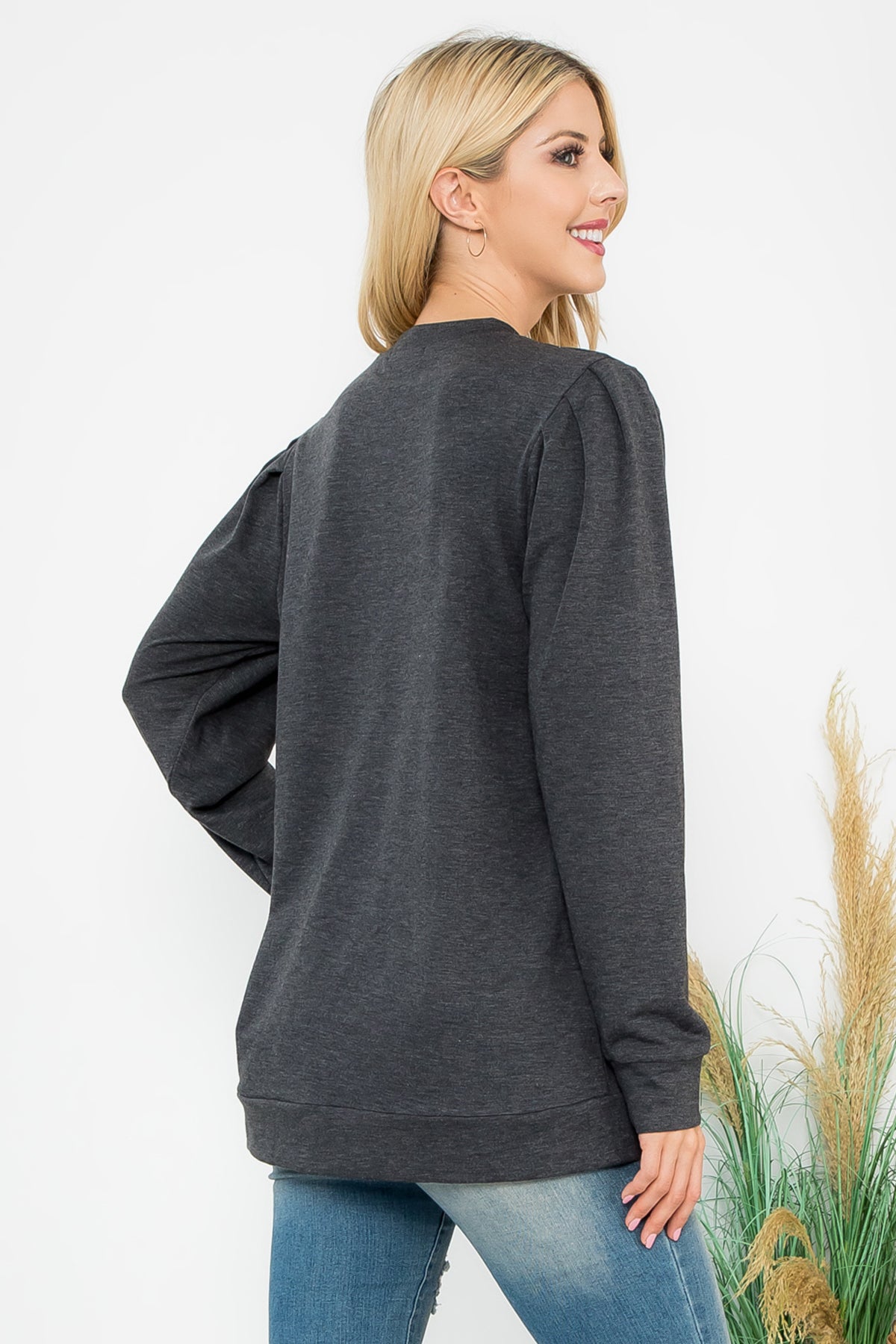 French Terry Long Sleeve Top