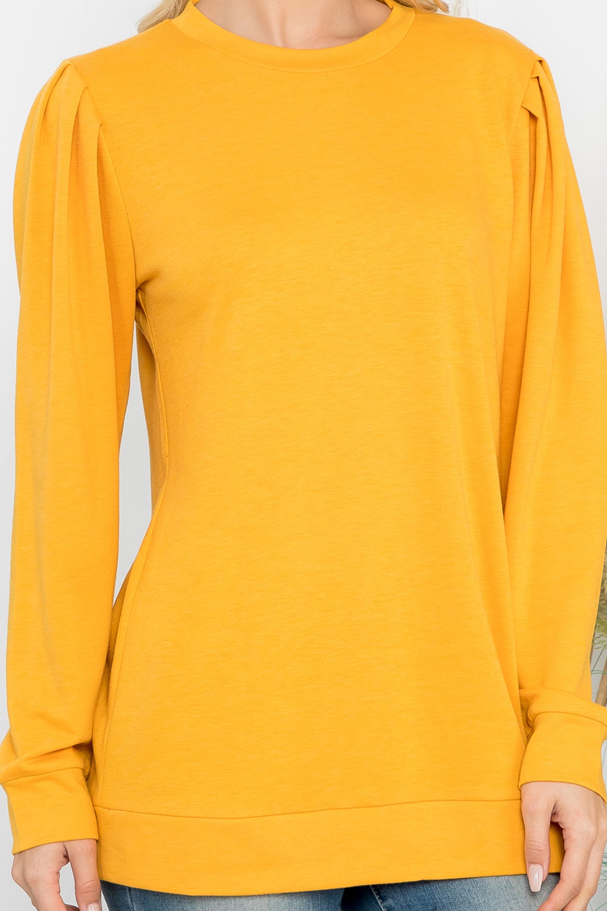 French Terry Long Sleeve Top
