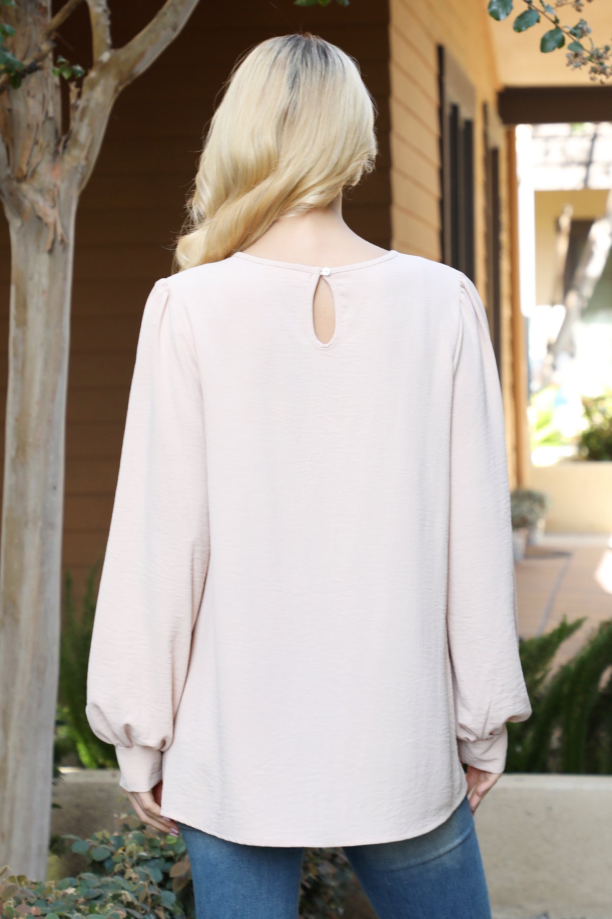 Puff Long Sleeve Solid Top