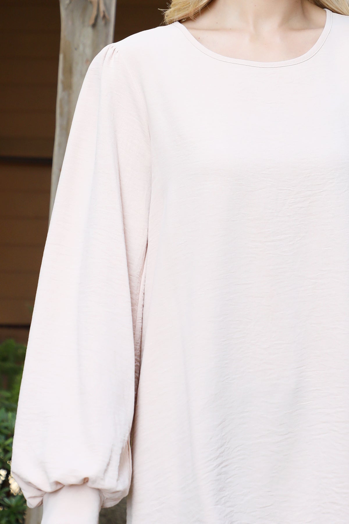 Puff Long Sleeve Solid Top