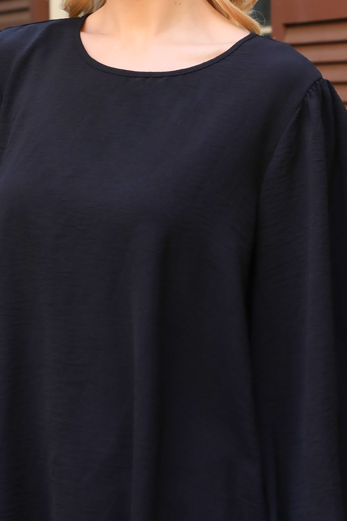 Puff Long Sleeve Solid Top