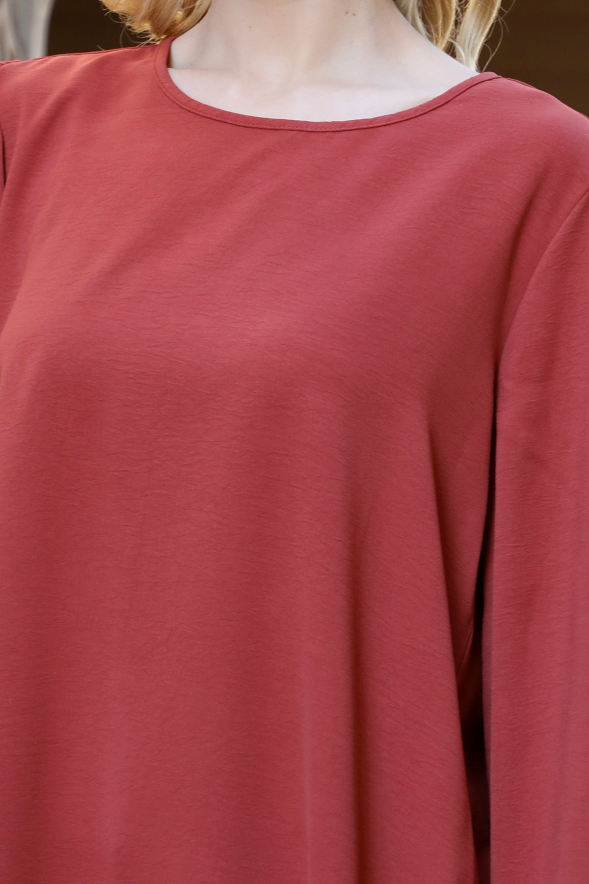 Puff Long Sleeve Solid Top