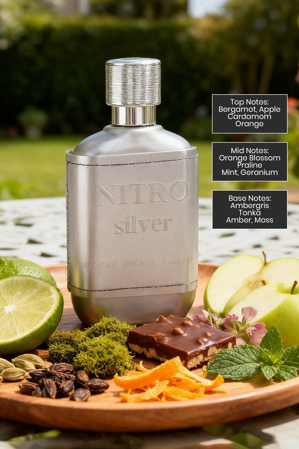 Nitro Silver Spray Perfume Eau De Parfum For Men 100ML/3.4FL.OZ.