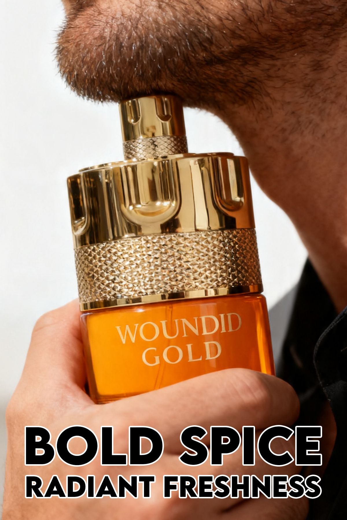 Woundid Gold Spray Cologne For Men 100ML/3.4 FL.OZ
