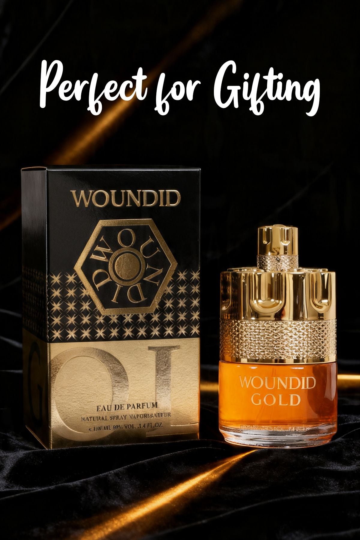 Woundid Gold Spray Cologne For Men 100ML/3.4 FL.OZ