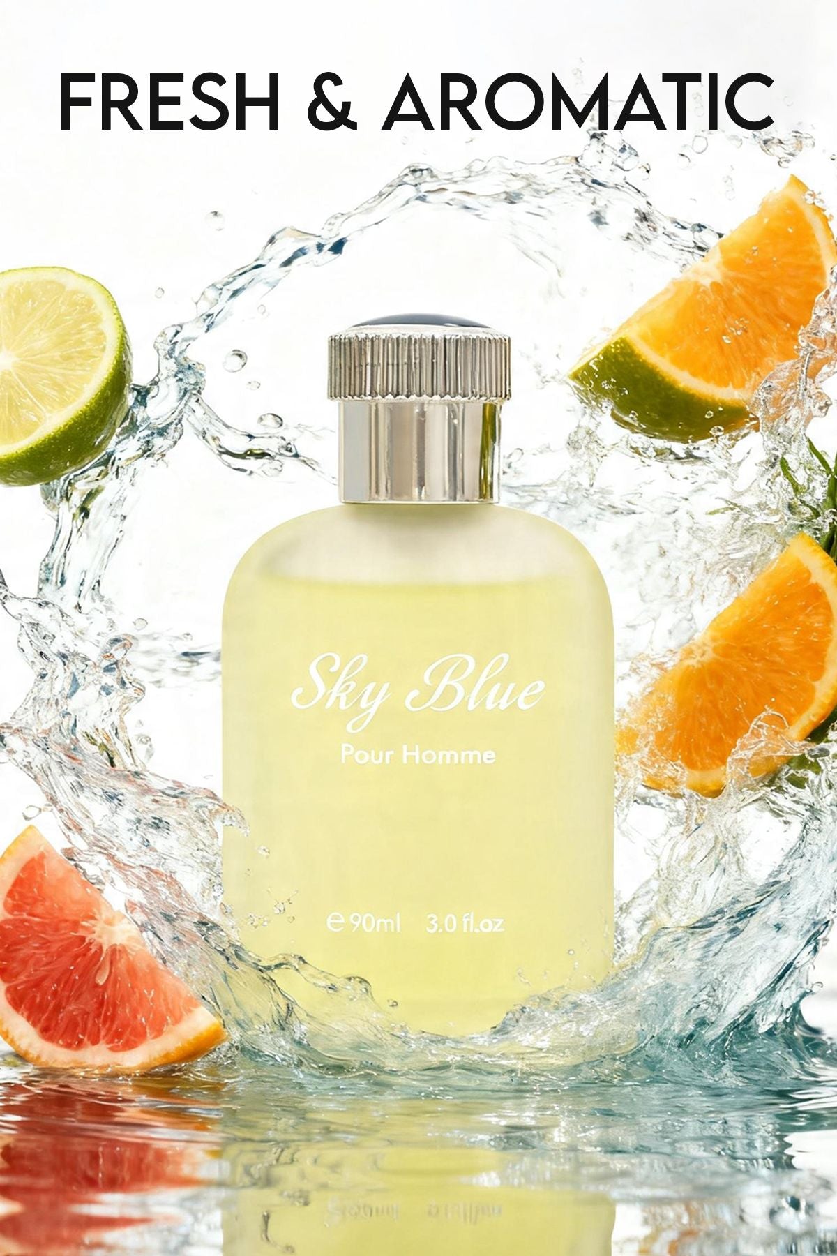 Sky Blue Spray Perfume Eau De Toilette For Men - 90ML/3.0FL.OZ.