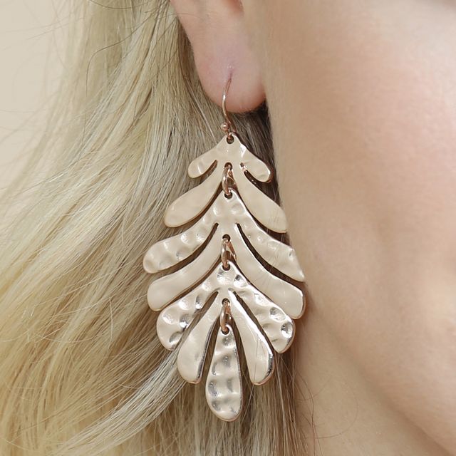 Fish Hook Metal Earrings